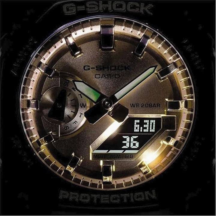 Casio G-Shock GA-2100GB-1AER Black & Gold Digital-Analog Watch - View 5