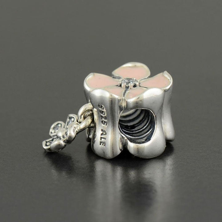 Pandora Pink Cherry Blossom Dangle Charm 791827EN40 - View 3