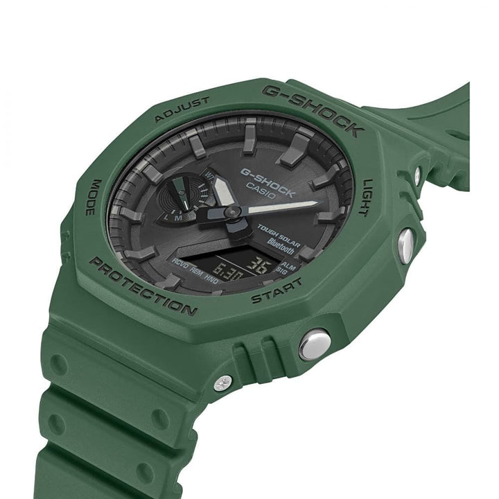 Casio G-Shock GA-B2100-3AER Green Solar Bluetooth Watch - View 2