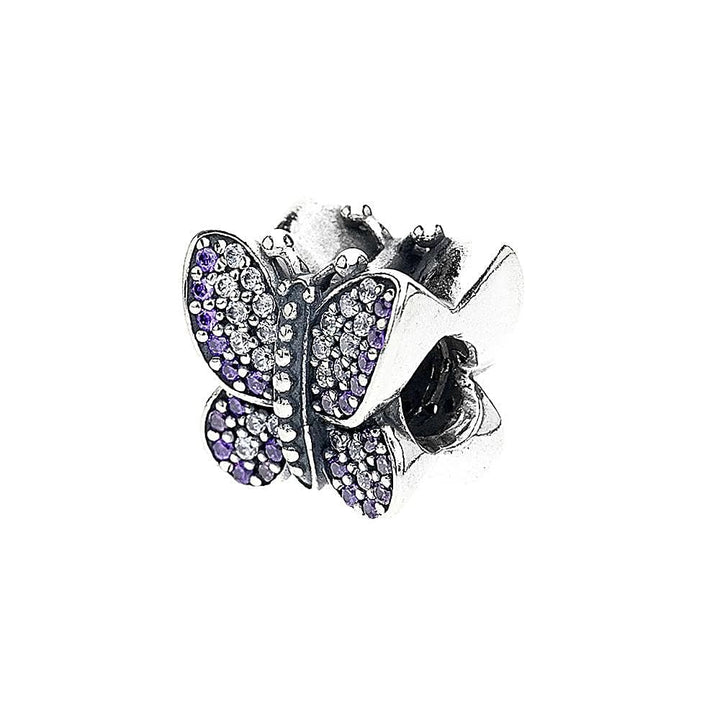 Pandora Sparkling Purple Butterfly Charm 791257ACZ - View 1