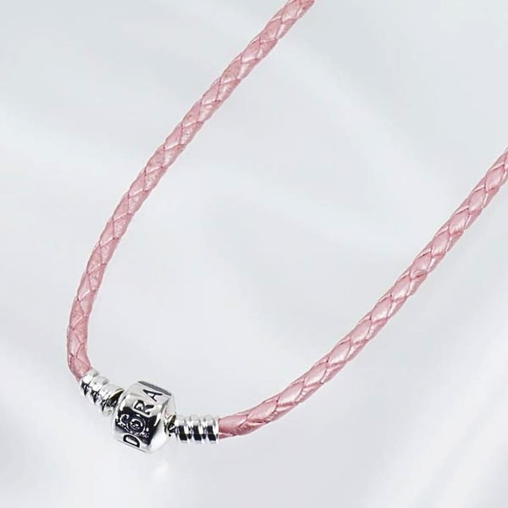 Pandora Moments Pink Double Leather Bracelet 590705CMP-D1 - View 4