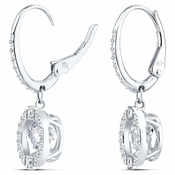 Swarovski Sparkling Dance Round Earrings - White 5504652 - View 3