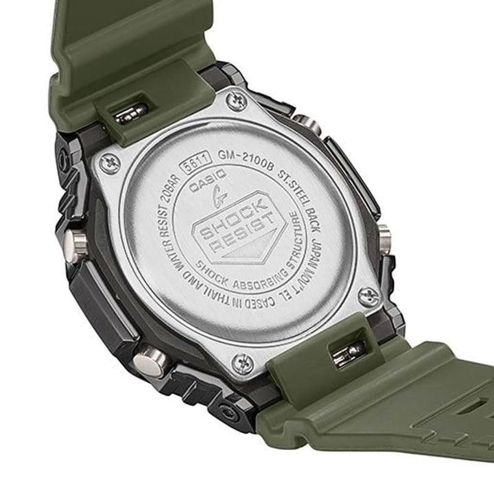 Casio G-Shock GM-2100B-3AER Green Metal Covered Watch - View 4