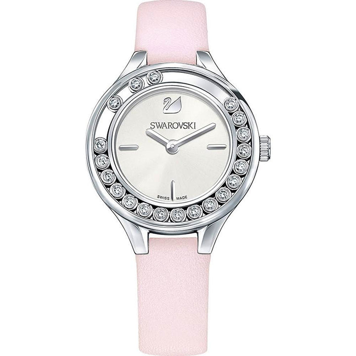 Swarovski Lovely Crystals Mini Pink Leather Watch 5261493 - View 3