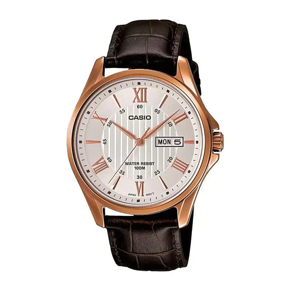 Casio Enticer MTP-1384L-7AVDF Classic Leather Watch - View 1