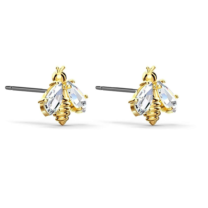 Swarovski Eternal Flower Bee Earrings - Gold-Tone Plated - View 2