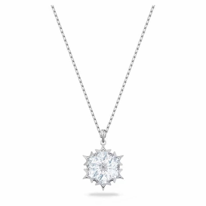 Swarovski Magic Snowflake Pendant, Rhodium Plated - View 2