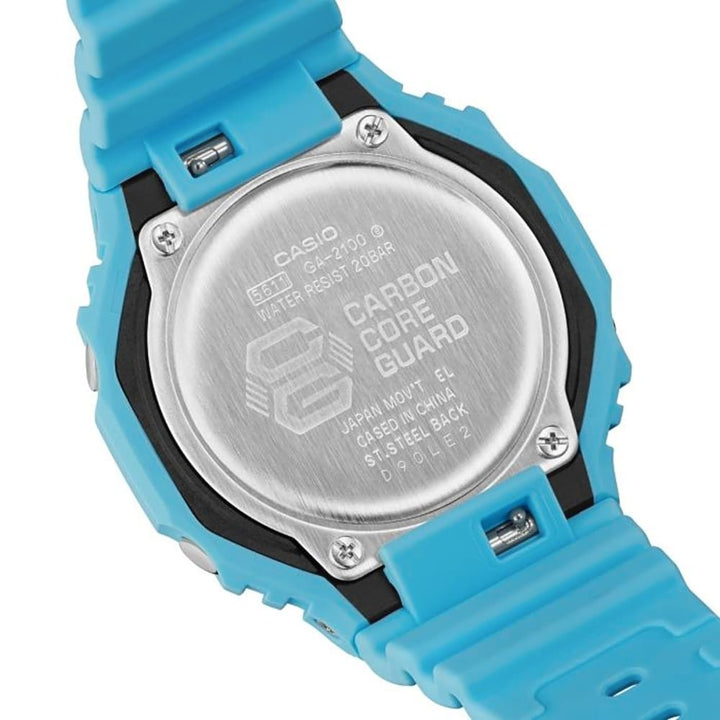 Casio G-Shock GA-2100-2A2ER Tone-on-Tone Blue Timepiece - View 4