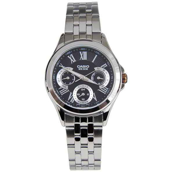 Casio Ladies' LTP-E308D-1AVDF Stainless Steel Timepiece - View 1