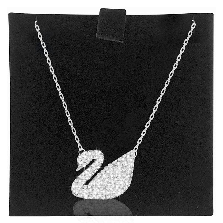 Swarovski Swan Rhodium-Plated Crystal Necklace 5007735 - View 3