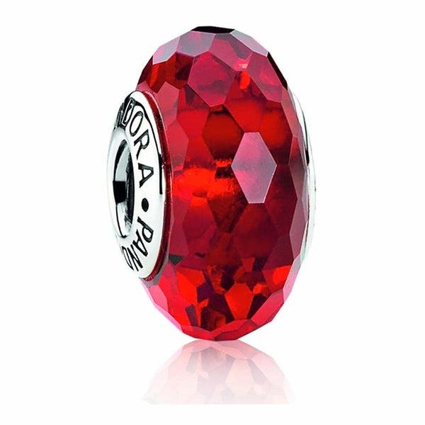 Pandora Red Faceted Murano Glass Charm 791066 - View 1