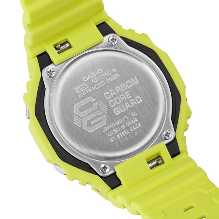 Casio G-Shock GA-2100-9A9ER Yellow Tone-on-Tone Timepiece - View 5