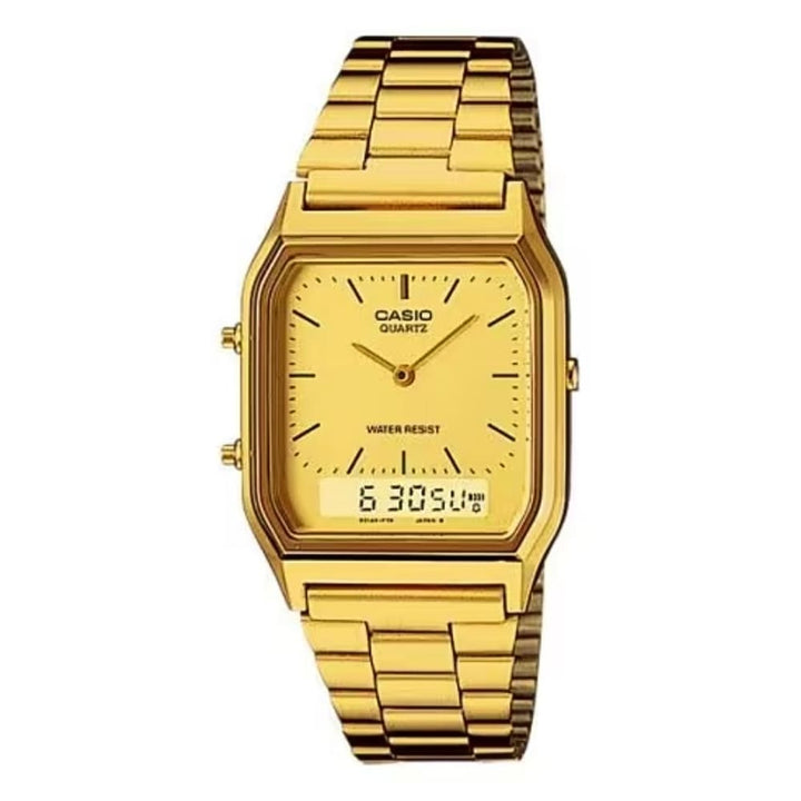 Casio AQ-230GA-9DMQ Vintage Gold Digital-Analog Watch - View 1