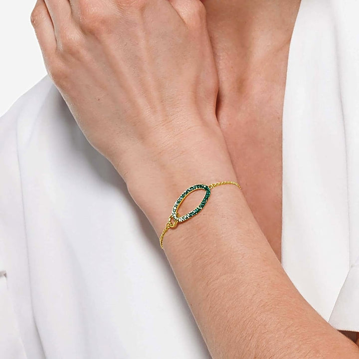 Swarovski Elements Green Crystal Bracelet - 5563935 - View 3