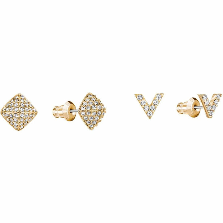 Swarovski Grapefruit Earrings 5385654: Rose Gold-Tone Elegance - View 2