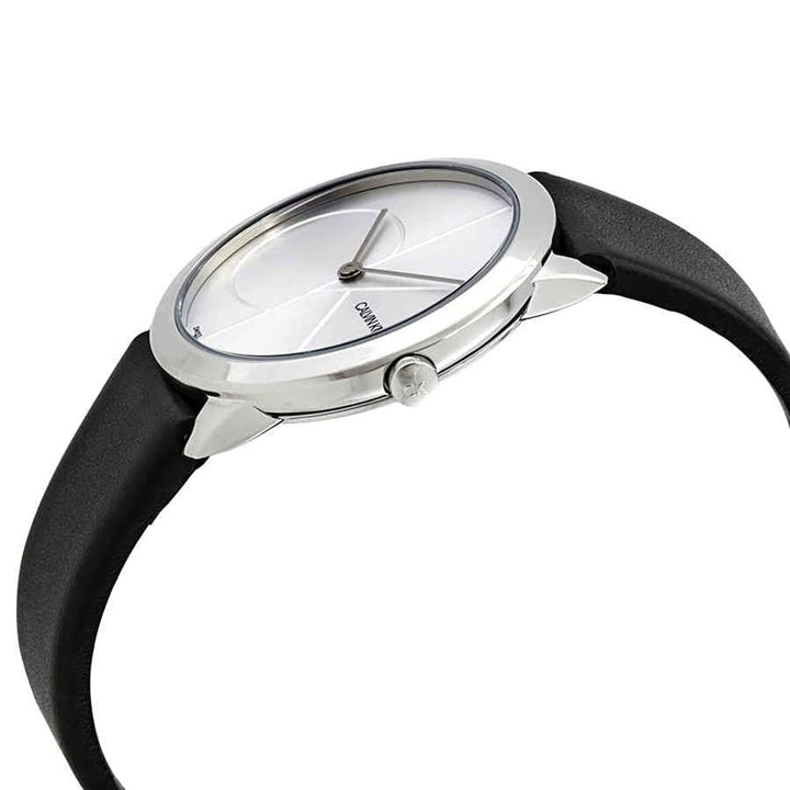 Calvin Klein Minimal K3M221CY Women's Black Leather Watch - View 2