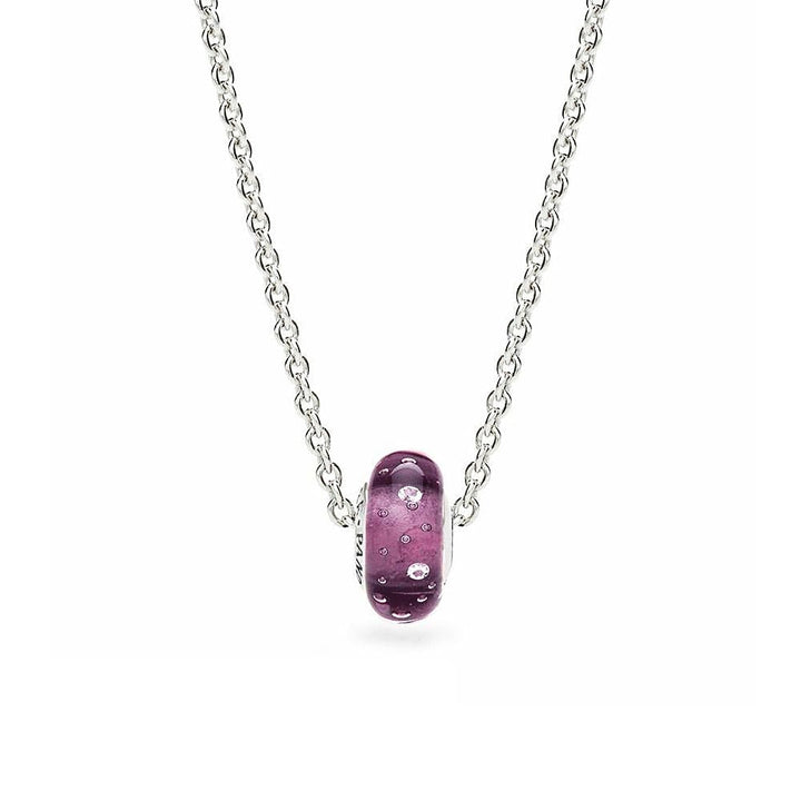Pandora Purple Fizzle Murano Glass Charm 791616CZ - View 3