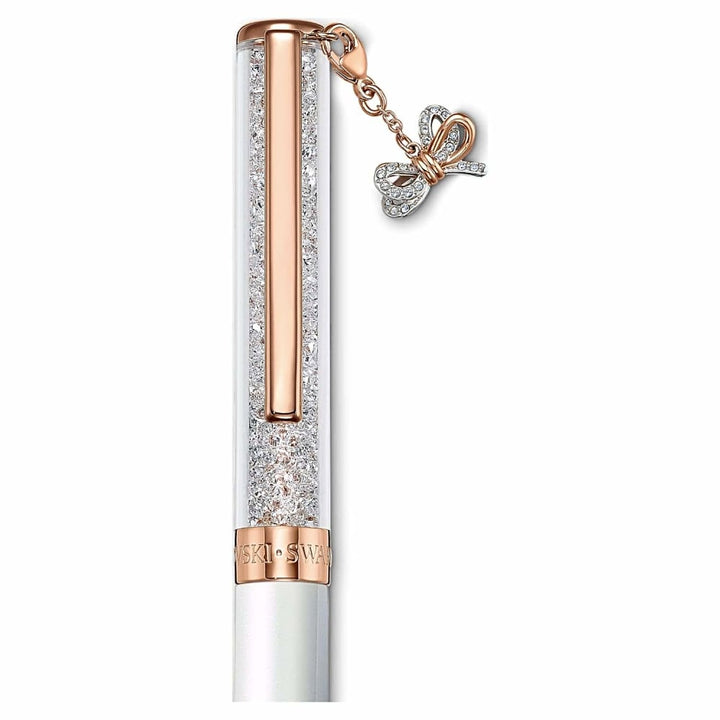 Swarovski Crystalline Celebration 2021 Bow Pen - Rose Gold & White (5553339) - View 3