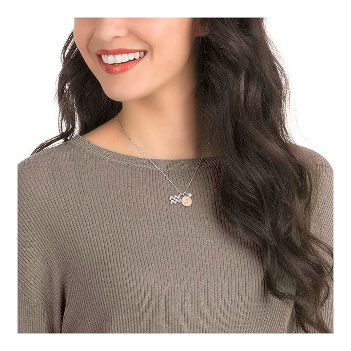 Swarovski Aquarius Zodiac Pendant - Gray Rhodium 5349213 - View 3