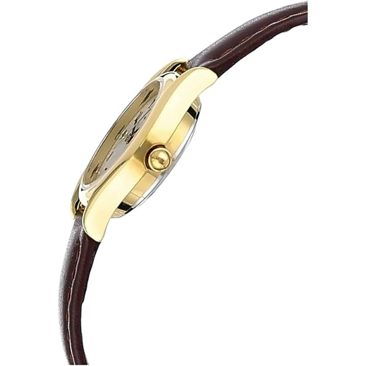 Casio LTP-1094Q-7B6RDF Women's Gold-Tone Leather Watch - View 3