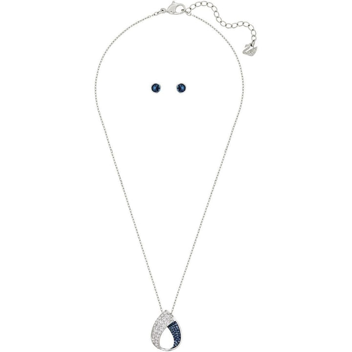 Swarovski Fortunately Blue Crystal Necklace and Earring Set 5237981 - View 2