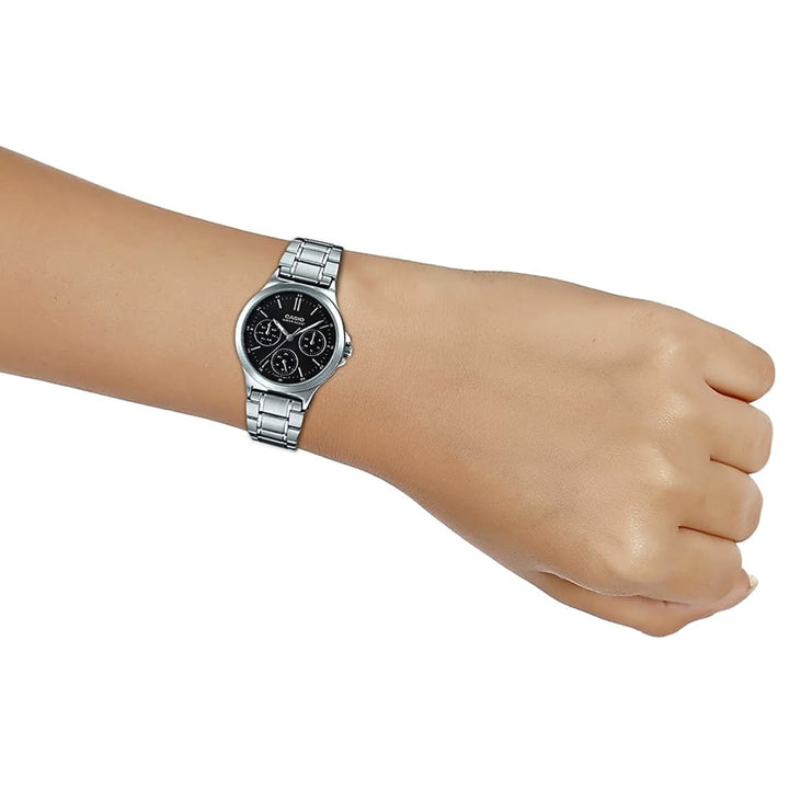 Casio LTP-V300D-1A Multifunction Stainless Steel Women's Watch - View 5