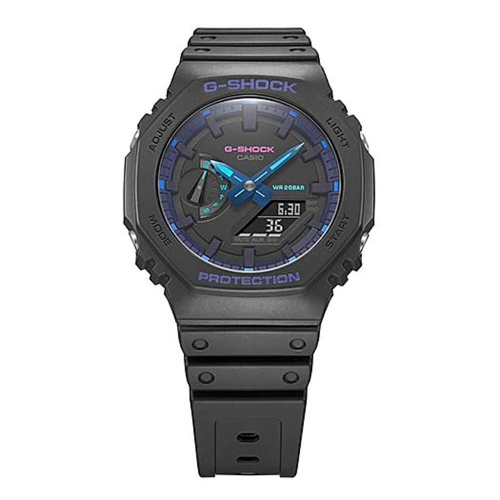 Casio G-Shock GA-2100VB-1ADR Violet Black Resin Watch - View 3