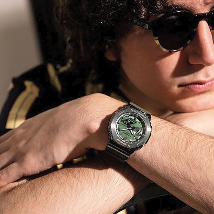 Casio G-Shock GM-2100B-3ADR Green Metal Series Watch - View 9