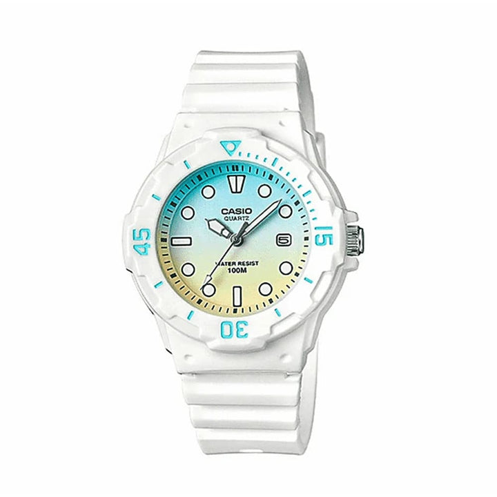Casio White Dial LRW200H-2E2VDF Resin Strap Watch - View 1