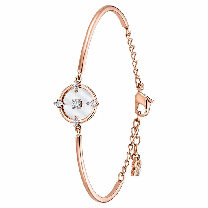 Swarovski North Bangle: Rose-Gold Tone & White, #5495771 - View 2