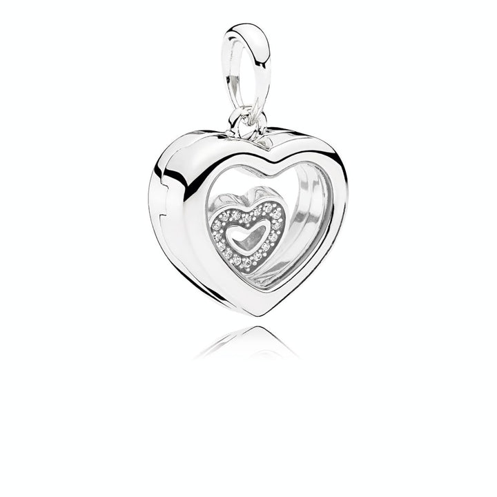 Pandora Heart Locket - Small - 792111CZ - View 1