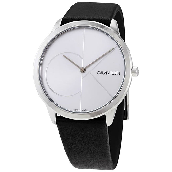 Calvin Klein Minimal K3M211CY Men's Black Leather Watch - View 1
