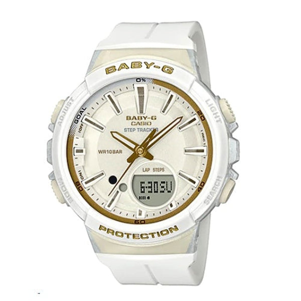 Casio Baby-G BGS-100GS-7ADR Step Tracker White Watch - View 1