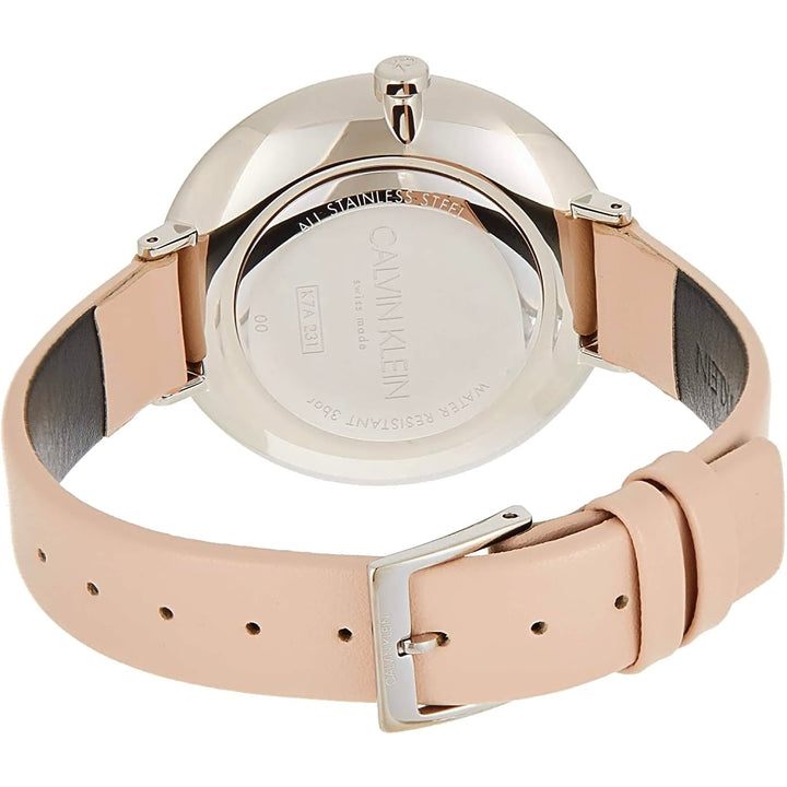 Calvin Klein Rise K7A231XH Women's Pink Leather Watch - View 2