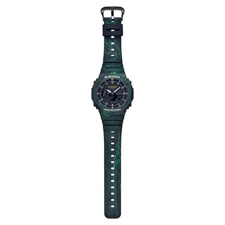 Casio G-Shock GA-2100FR-3AER Green Carbon Core Watch - View 2