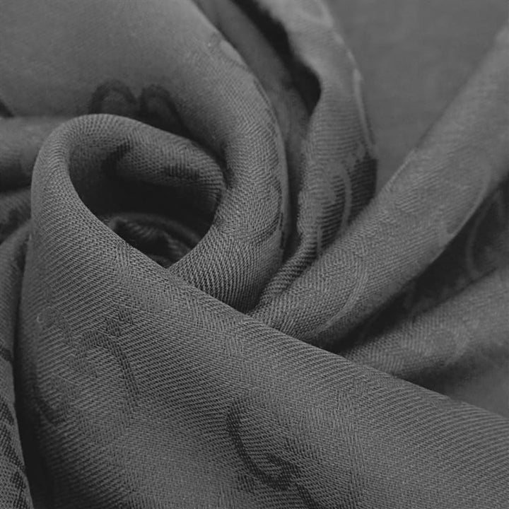 Gucci Black Wool-Silk Scarf 165904-3G646-1000 - View 4