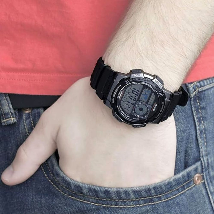 Casio AE-1000W-1BVDF Multi-Functional Digital Sports Watch - View 4