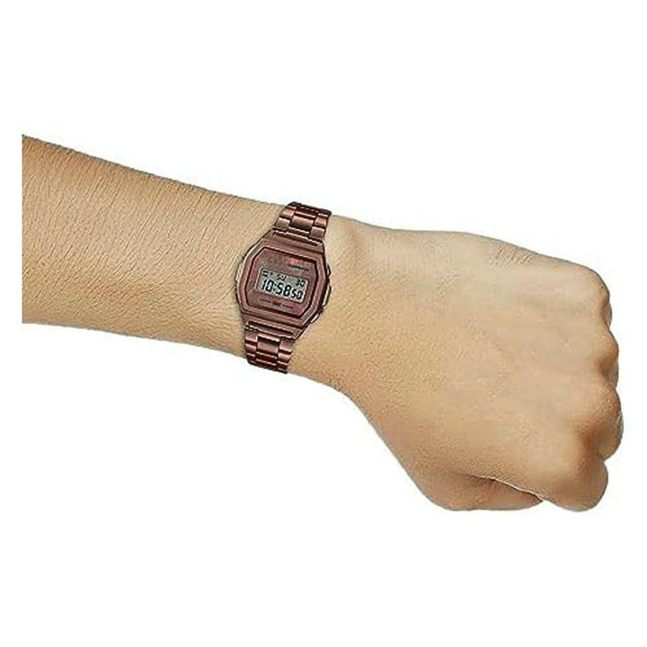 Casio Vintage A1000RG-5EF Rose Gold Stainless Steel Watch - View 5