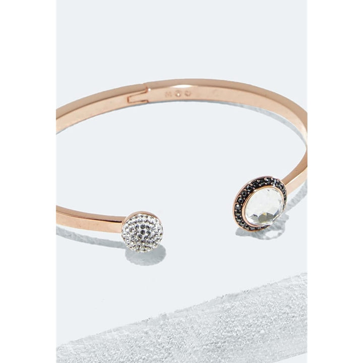 Swarovski Hote Bangle - Gray & Rose Gold #5352500 - View 2