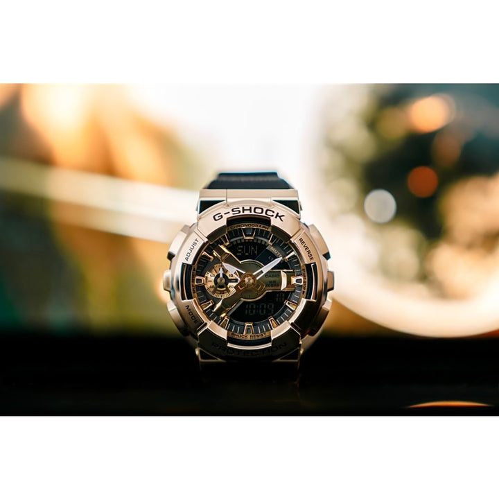 Casio G-Shock GM-110G-1A9DR Gold Accent Analog-Digital Watch - View 5