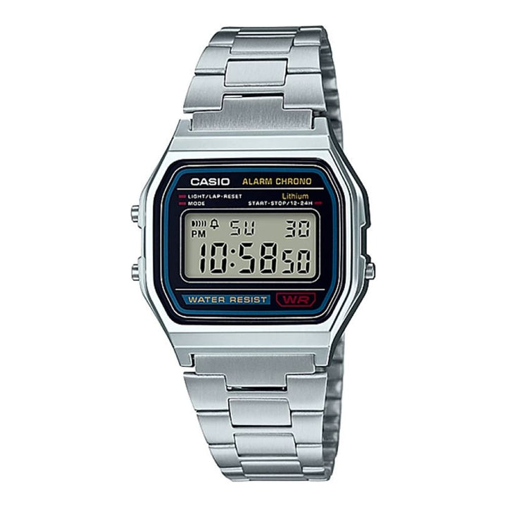 Casio Classic A158WA-1DF Silver Digital Watch - View 1