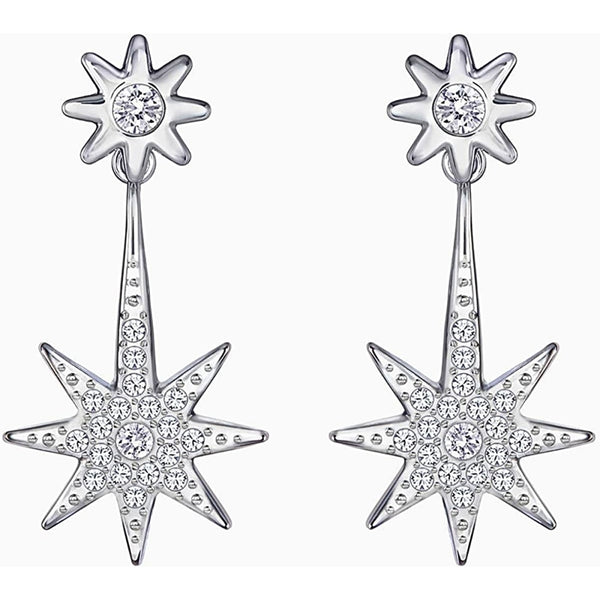 Swarovski Fizzy Earring Jackets: Rhodium & Crystal, Style 5230287 - View 1