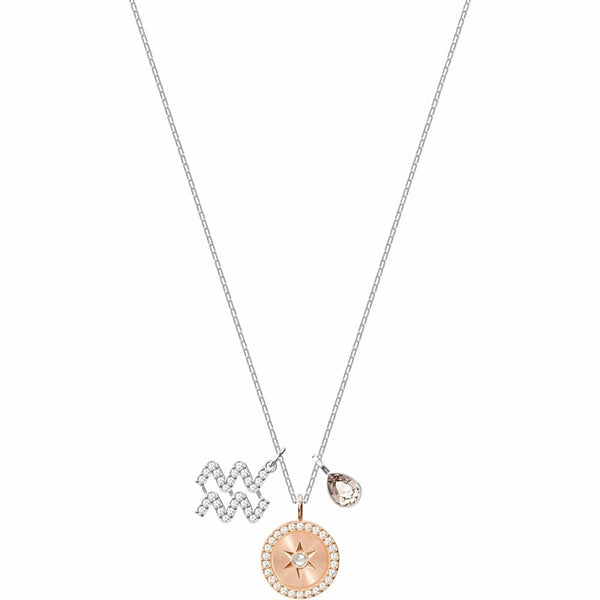 Swarovski Aquarius Zodiac Pendant - Gray Rhodium 5349213 - View 1