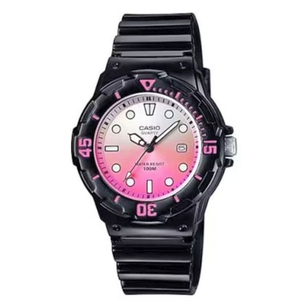 Casio POP LRW-200H-4EVDF Black & Pink Ladies Watch - View 1