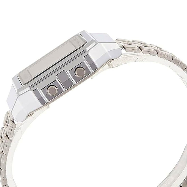 Casio Vintage A500WA-7 Digital Silver Watch - View 3
