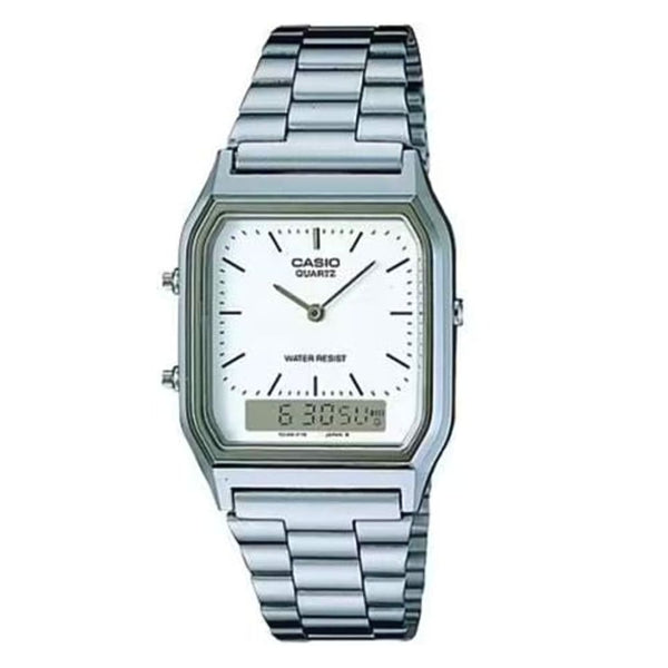 Casio AQ-230A-7DMQYES Vintage Silver Digital Watch - View 1