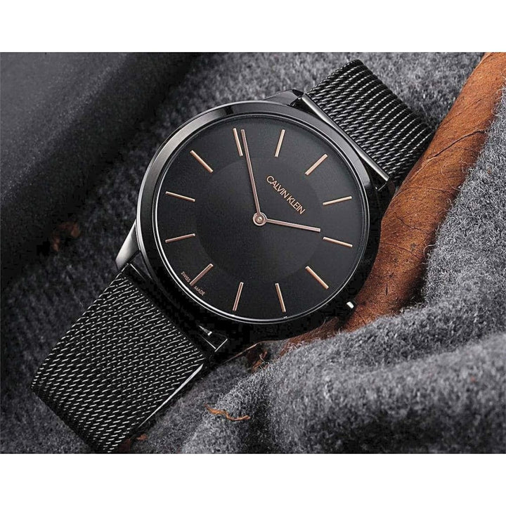 Calvin Klein Minimal Black PVD Men's Watch K3M21421 - View 3