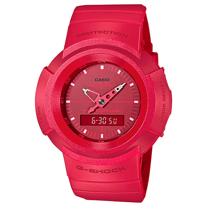 Casio G-Shock AW500BB-4EDR Analog-Digital Red Resin Watch - View 1