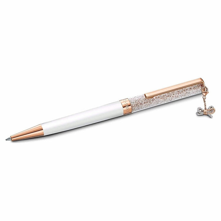 Swarovski Crystalline Celebration 2021 Bow Pen - Rose Gold & White (5553339) - View 2