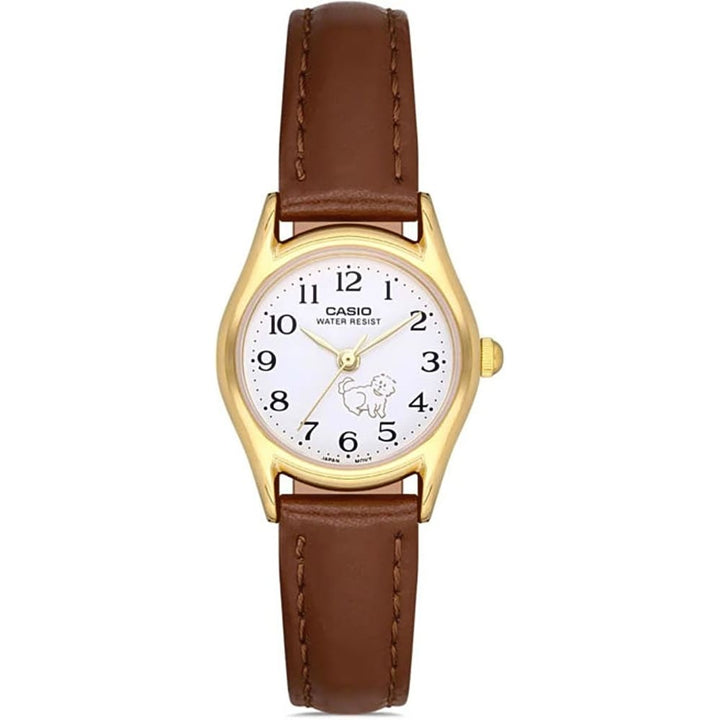 Casio Ladies LTP-1094Q-7B7RDF Timeless Leather Watch - View 1